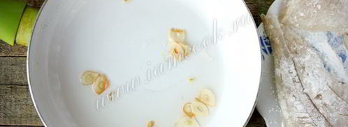 филе камбалы, жареное с чесноком. Шаг 5