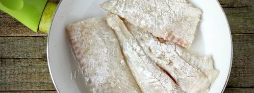 филе камбалы, жареное с чесноком. Шаг 6