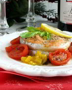 Форель с шампанским в конверте