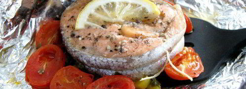 форель с шампанским в конверте. Шаг 8