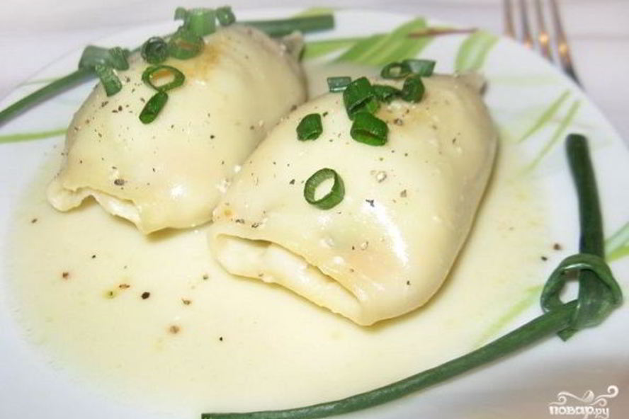 Рецепт кальмары, фаршированные овощами