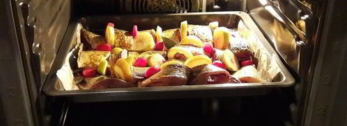 карась с грушами и лимонным соком. Шаг 7