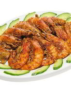 Креветки с имбирем и хересом