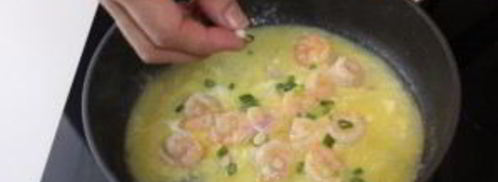 креветки с яйцом. Шаг 7