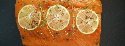 лосось терияки с грибами еноки. Шаг 3