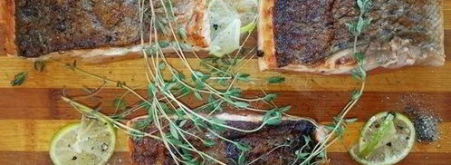 лосось терияки с грибами еноки. Шаг 4