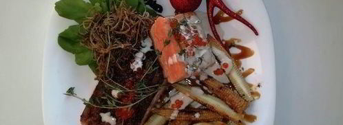 лосось терияки с грибами еноки. Шаг 7