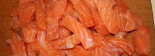 лосось в кляре с грибами. Шаг 2