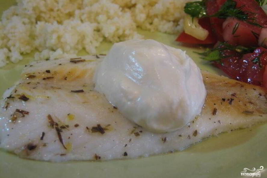 Рецепт рыба, запеченная в сливочном соусе