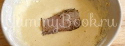 щука в кляре с мукой и майонезом. Шаг 2