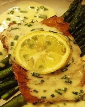 Семга под сливочным соусом