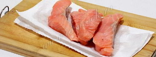 семга со сладким перцем и луком. Шаг 3