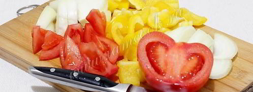 семга со сладким перцем и луком. Шаг 5