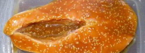 семга в кунжуте с медом. Шаг 3