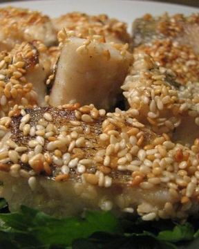 Судак в кунжуте