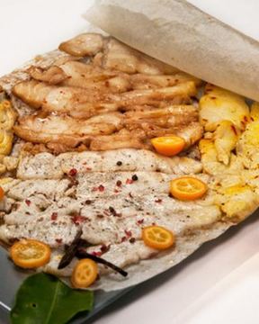 Татаки из трески в трех маринадах