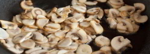 тилапия с салатом из грибов и перловой крупы. Шаг 4