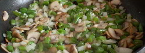 тилапия с салатом из грибов и перловой крупы. Шаг 5