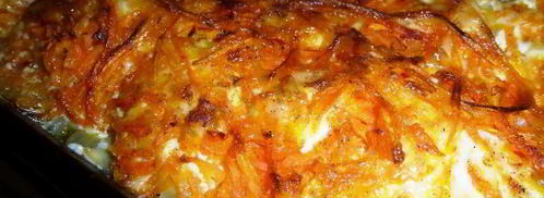 треска с морковью и луком в духовке. Шаг 11