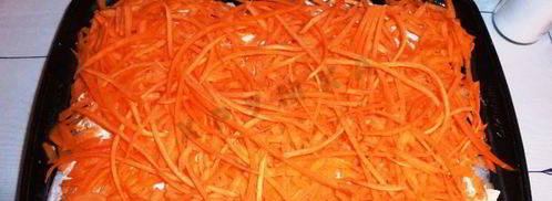 треска с морковью и луком в духовке. Шаг 8