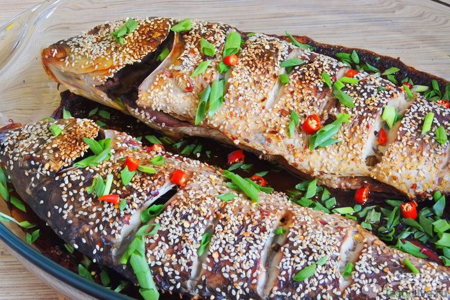 Рецепт запеченный карп
