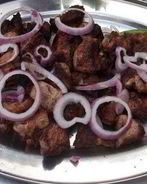 Грузинский шашлык из говядины по-мирзаански