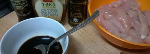 куриный шашлычок с кленовым соусом. Шаг 2