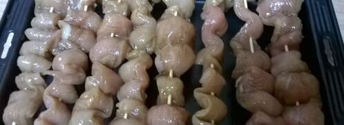 куриный шашлычок с кленовым соусом. Шаг 4