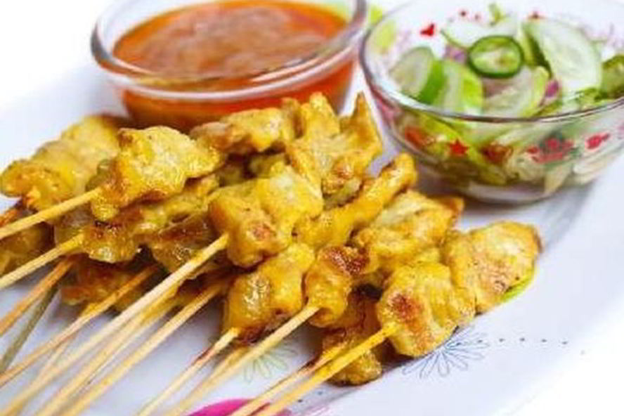 Рецепт куриные шашлычки с арахисовым соусом