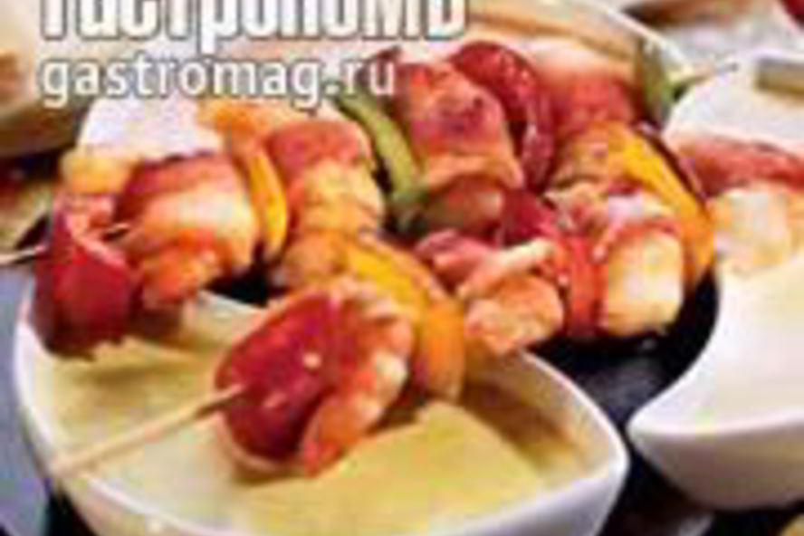 Рецепт шашлычки из креветок