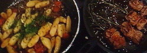 шашлычки из ягненка с картофельными пальчиками и икрой из баклажанов. Шаг 9