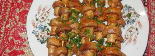 шашлык из грибов. Шаг 5