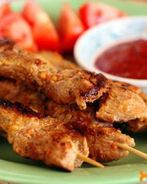 Шашлык из индейки на шпажках