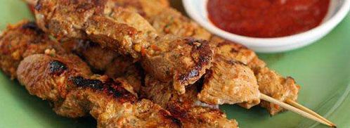 шашлык из индейки на шпажках. Шаг 8