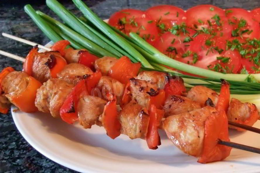 Рецепт шашлык из индейки в кефирном маринаде