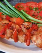 Шашлык из индейки в кефирном маринаде