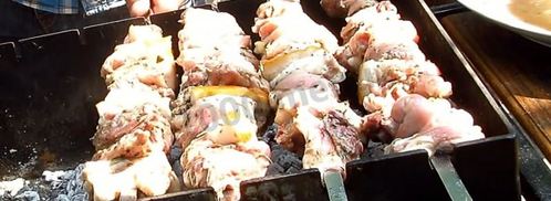 шашлык из кролика с салом. Шаг 11