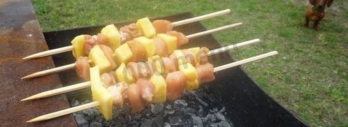 шашлык из курицы по-гавайски. Шаг 5