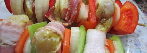 шашлык из курицы с овощами. Шаг 8