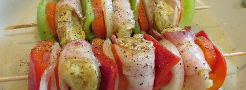 шашлык из курицы с овощами. Шаг 9