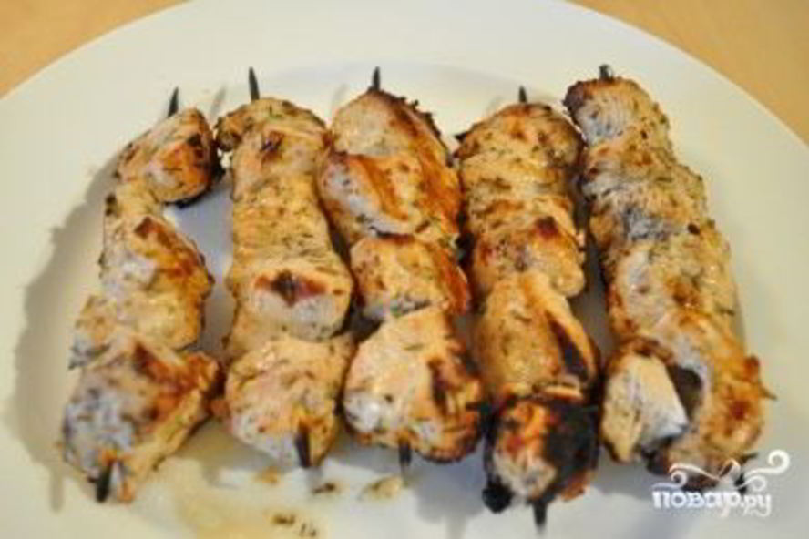 Рецепт шашлык из курицы в аэрогриле