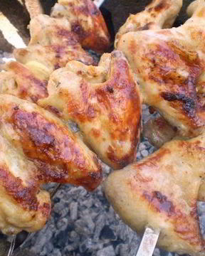 Шашлык из курицы в кефире