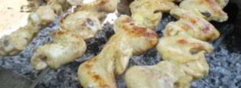 шашлык из курицы в кефире. Шаг 4