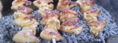 шашлык из курицы в кефире. Шаг 5