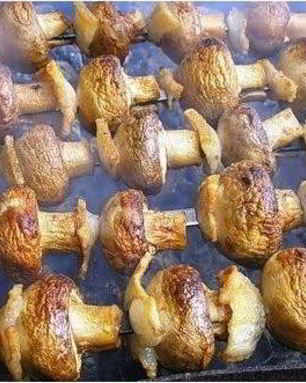 Шашлык из овощей и грибов