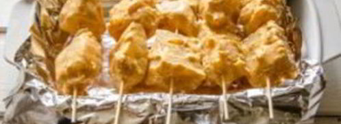 шашлык из рыбы трески. Шаг 7