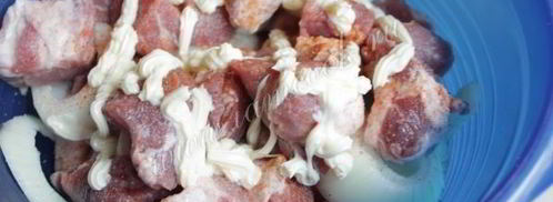 шашлык из свинины на минералке. Шаг 6