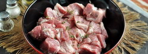 шашлык из свинины на сковороде. Шаг 3