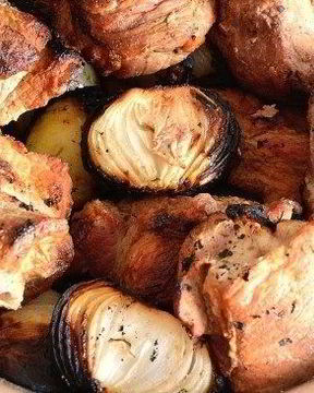 Шашлык из свинины на уксусе