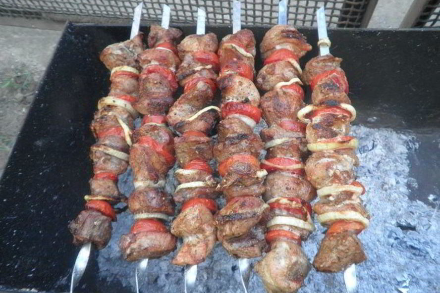 Рецепт шашлык из свинины с горчицой